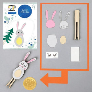 Cotton Twist Make Your Own Bunny Peg Doll *Reduced to Clear*