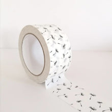 Load image into Gallery viewer, Dandelion Print White Paper Tape - 50mm x 50M
