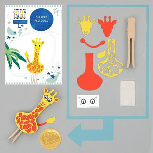 Cotton Twist Make Your Own Giraffe Peg Doll *Reduced to Clear*