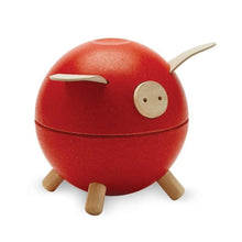 Load image into Gallery viewer, PlanToys Wooden Piggy Bank - Red