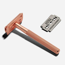 Load image into Gallery viewer, Zero Waste Club Rose Gold Safety Razor