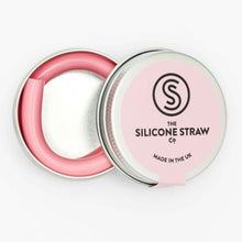 Load image into Gallery viewer, Reusable Silicone Straw in a Travel Tin - Pink