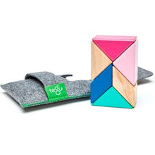 Load image into Gallery viewer, Pocket Pouch Prism Magnetic Wooden Blocks - 6 Pieces (Blossom)
