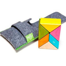 Load image into Gallery viewer, Tegu Pocket Pouch Prism Magnetic Wooden Blocks - 6 Pieces (Sunset)