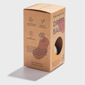 Zero Waste Club Plastic-Free Dryer Balls (2 Pack)