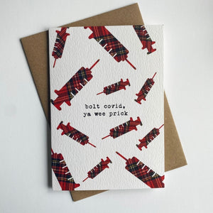 'Bolt Covid' Greetings Cards