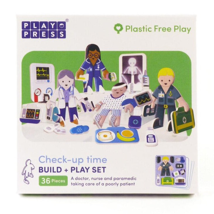 Playpress Eco-Friendly Play Set - Nurse & Doctor