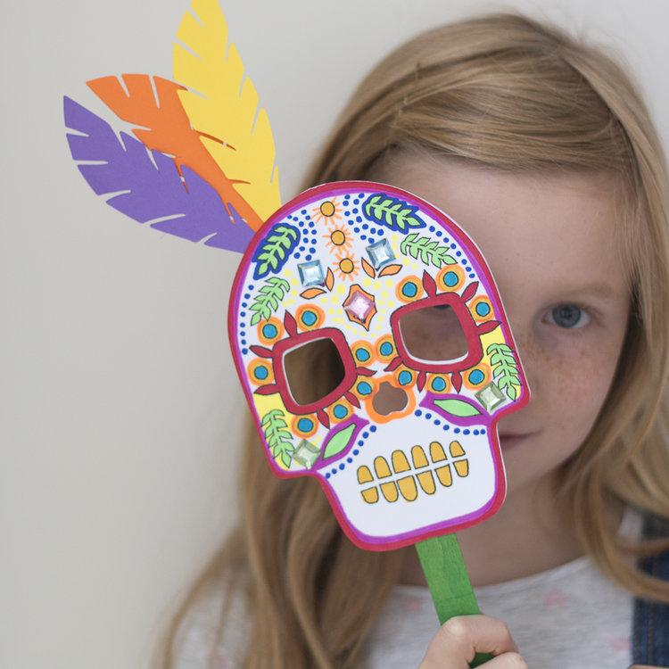 Cotton Twist Make Your Own Day Of The Dead Mask *Reduced to Clear*