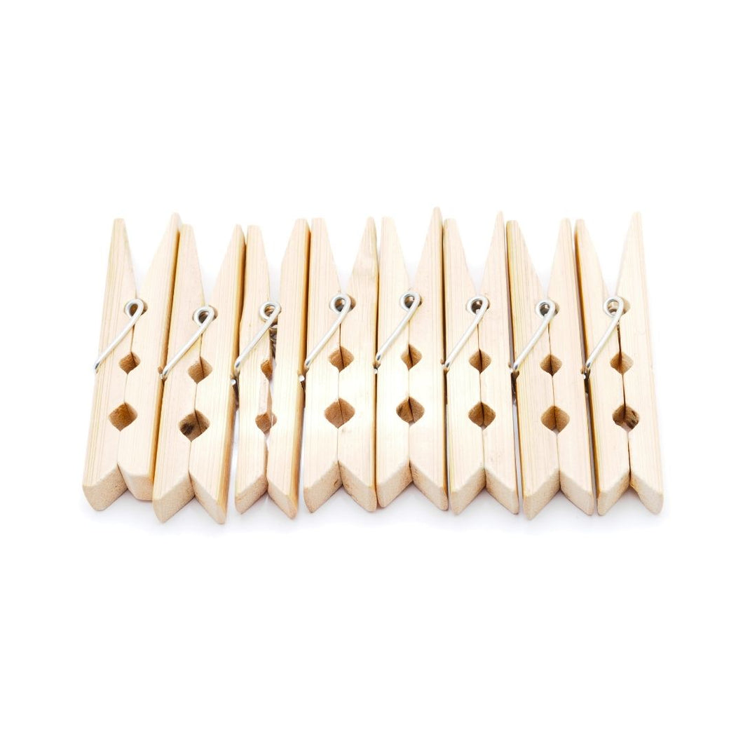 ecoLiving Wooden Clothes Pegs