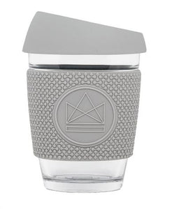 Glass Coffee Cup - Grey - 340 ml