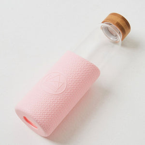 Glass Water Bottle - Pink