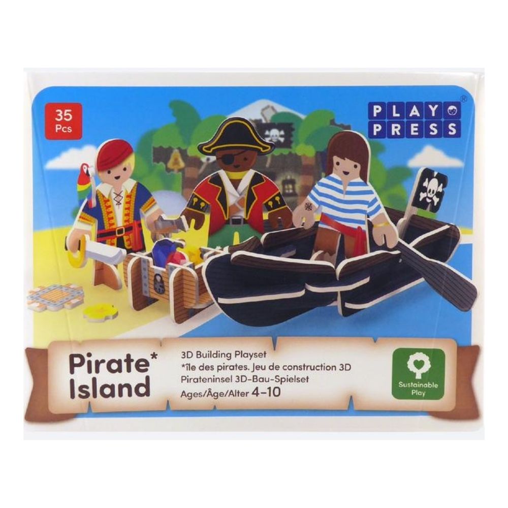 Playpress Eco-Friendly Play Set - Pirate Island