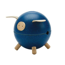 Load image into Gallery viewer, Wooden Piggy Bank - Blue *Reduced to Clear*