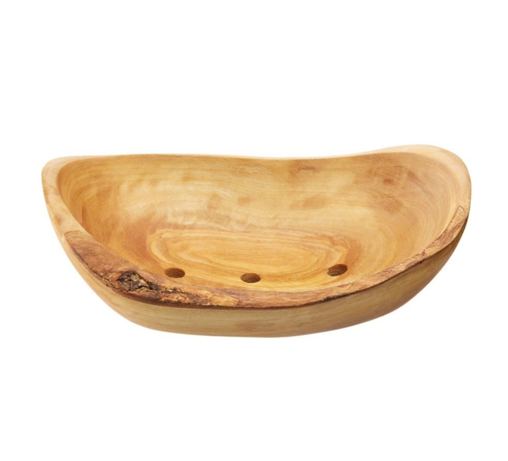 ecoLiving Olive Wood Soap Dish (Large)