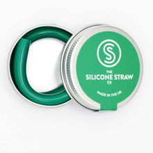Load image into Gallery viewer, Reusable Silicone Straw in a Travel Tin - Green
