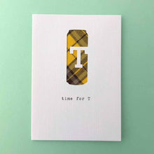 Load image into Gallery viewer, &#39;Time for T&#39; Tartan Greetings Cards