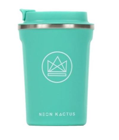 Insulated Coffee Cup - Turquoise - 380 ml