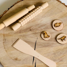 Load image into Gallery viewer, Wooden Playdough Toolkit - Flowers &amp; Leaves *Reduced to Clear*