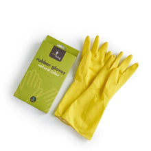 Load image into Gallery viewer, ecoLiving Natural Latex Rubber Gloves (Yellow)