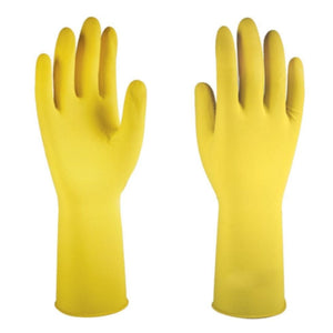 Natural Latex Rubber Gloves - Yellow