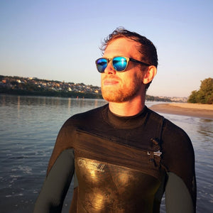 Ocean Plastic Sunglasses - Crantock - Atlantic Blue Mirror