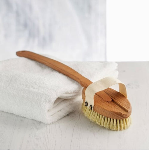 Wooden Bath Brush With Replaceable Head