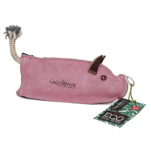 Green & Wild's Eco Dog Toy - Peggy The Pig
