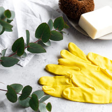 Load image into Gallery viewer, ecoLiving Natural Latex Rubber Gloves (Yellow)